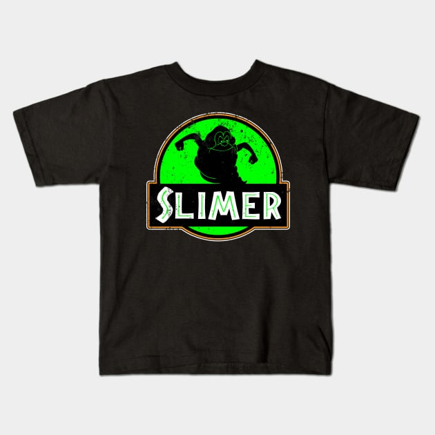 Slimer Kids T-Shirt by old_school_designs